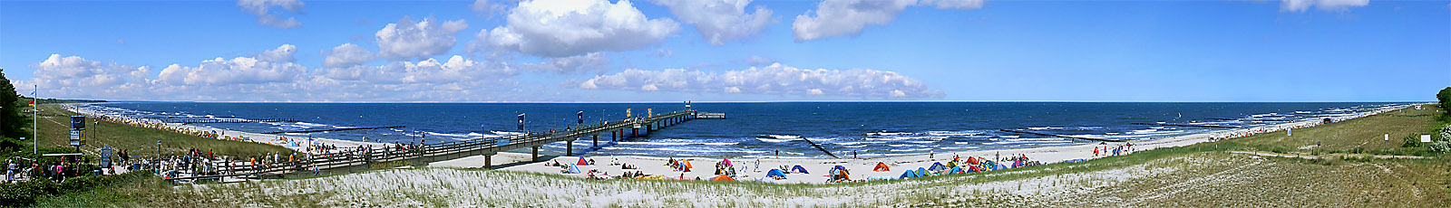 Panorambild Zingst Strand